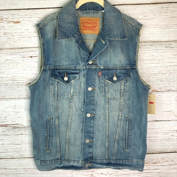 levis trucker vest